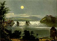 Rheinfall bei Mondschein